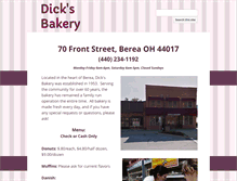 Tablet Screenshot of dicksbakeryberea.com